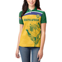 Custom South Africa Cricket Women Polo Shirt Go Champions World Cup Proteas - Wonder Print Shop
