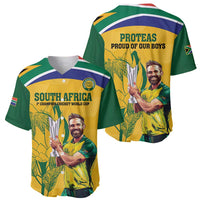 South Africa Cricket Baseball Jersey 1st Champions World Cup Proud Of Our Boys - Wonder Print Shop