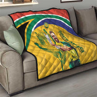 South Africa Cricket Quilt 1st Champions World Cup Proud Of Our Boys - Wonder Print Shop