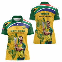South Africa Cricket Women Polo Shirt 1st Champions World Cup Proud Of Our Boys - Wonder Print Shop