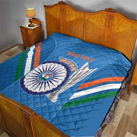 Custom India Cricket Quilt 2nd Champions World Cup Men In Blue - Wonder Print Shop