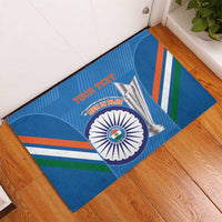 Custom India Cricket Rubber Doormat 2nd Champions World Cup Men In Blue - Wonder Print Shop