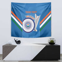 Custom India Cricket Tapestry 2nd Champions World Cup Men In Blue - Wonder Print Shop