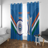 Custom India Cricket Window Curtain 2nd Champions World Cup Men In Blue - Wonder Print Shop