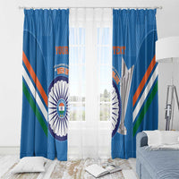 Custom India Cricket Window Curtain 2nd Champions World Cup Men In Blue - Wonder Print Shop