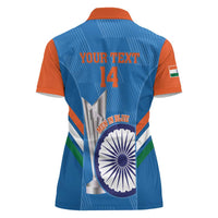 Custom India Cricket Women Polo Shirt 2nd Champions World Cup Men In Blue - Wonder Print Shop
