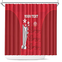 Custom England Cricket Shower Curtain 3rd Champions World Cup Proud