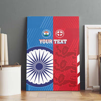 Custom India And England Cricket Canvas Wall Art 2024 Together Dynamic Version - Wonder Print Shop