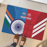 Custom India And England Cricket Rubber Doormat 2024 Together Dynamic Version - Wonder Print Shop