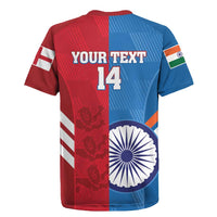 Custom India And England Cricket Rugby Jersey 2024 Together Dynamic Version - Wonder Print Shop