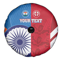 Custom India And England Cricket Spare Tire Cover 2024 Together Dynamic Version - Wonder Print Shop