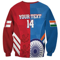 Custom India And England Cricket Sweatshirt 2024 Together Dynamic Version - Wonder Print Shop