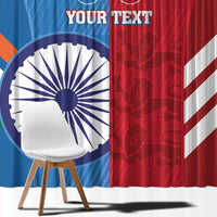 Custom India And England Cricket Window Curtain 2024 Together Dynamic Version - Wonder Print Shop