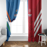 Custom India And England Cricket Window Curtain 2024 Together Dynamic Version - Wonder Print Shop