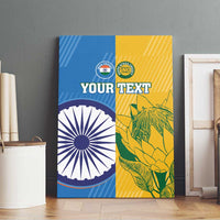 Custom India And South Africa Cricket Canvas Wall Art 2024 Together Dynamic Version - Wonder Print Shop
