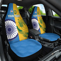 Custom India And South Africa Cricket Car Seat Cover 2024 Together Dynamic Version - Wonder Print Shop