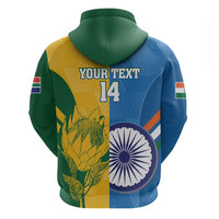 Custom India And South Africa Cricket Hoodie 2024 Together Dynamic Version - Wonder Print Shop