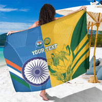 Custom India And South Africa Cricket Sarong 2024 Together Dynamic Version - Wonder Print Shop