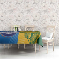 Custom India And South Africa Cricket Tablecloth 2024 Together Dynamic Version - Wonder Print Shop