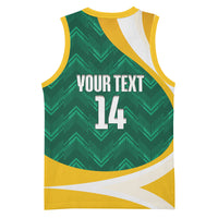 Australia 2026 Soccer Custom Basketball Jersey Go Socceroos Kangaroo Mascot Green Sporty