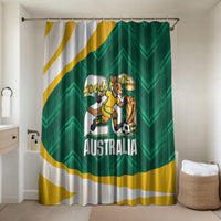 Australia 2026 Soccer Bathroom Set Go Socceroos Kangaroo Mascot Green Sporty