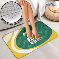 Australia 2026 Soccer Bathroom Set Go Socceroos Kangaroo Mascot Green Sporty