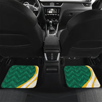 Australia 2026 Soccer Custom Car Mats Go Socceroos Kangaroo Mascot Green Sporty