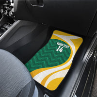 Australia 2026 Soccer Custom Car Mats Go Socceroos Kangaroo Mascot Green Sporty