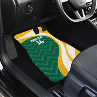 Australia 2026 Soccer Custom Car Mats Go Socceroos Kangaroo Mascot Green Sporty