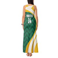 Australia 2026 Soccer Custom Tank Maxi Dress Go Socceroos Kangaroo Mascot Green Sporty