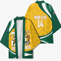 Australia 2026 Soccer Custom Kimono Go Socceroos Kangaroo Mascot Yellow Sporty