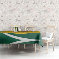 Australia 2026 Soccer Tablecloth Go Socceroos Kangaroo Mascot Yellow Sporty