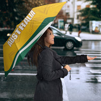 Australia 2026 Soccer Umbrella Go Socceroos Kangaroo Mascot Yellow Sporty
