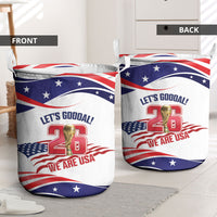 United States 2026 Soccer Laundry Basket We Are USA Go Champions Flag Waves