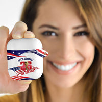 United States 2026 Soccer AirPods Case We Are USA Go Champions Flag Waves