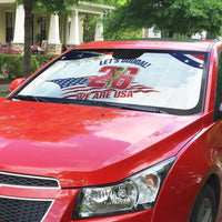 United States 2026 Soccer Auto Sun Shade We Are USA Go Champions Flag Waves