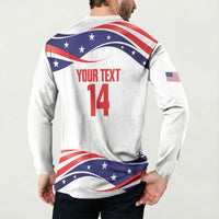 United States 2026 Soccer Custom Button Sweatshirt We Are USA Go Champions Flag Waves