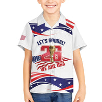 United States 2026 Soccer Custom Kid Hawaiian Shirt We Are USA Go Champions Flag Waves