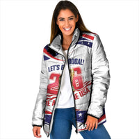 United States 2026 Soccer Custom Padded Jacket We Are USA Go Champions Flag Waves