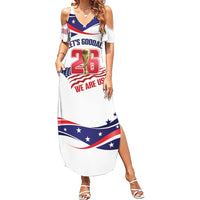 United States 2026 Soccer Custom Summer Maxi Dress We Are USA Go Champions Flag Waves