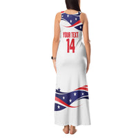 United States 2026 Soccer Custom Tank Maxi Dress We Are USA Go Champions Flag Waves