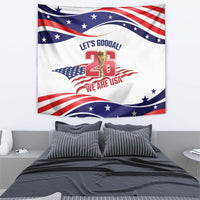 United States 2026 Soccer Tapestry We Are USA Go Champions Flag Waves
