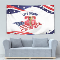 United States 2026 Soccer Tapestry We Are USA Go Champions Flag Waves