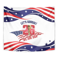 United States 2026 Soccer Tapestry We Are USA Go Champions Flag Waves