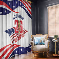United States 2026 Soccer Window Curtain We Are USA Go Champions Flag Waves