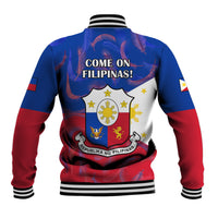 Philippines Football Baseball Jacket 2023 World Cup Go Filipinas Feather Flag Version - Wonder Print Shop