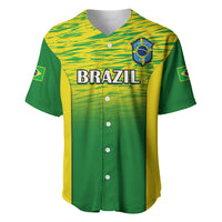 Brazil Football Baseball Jersey 2023 World Cup Go Selecao Gradient Style - Wonder Print Shop