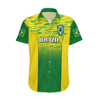 Brazil Football Hawaiian Shirt 2023 World Cup Go Selecao Gradient Style - Wonder Print Shop
