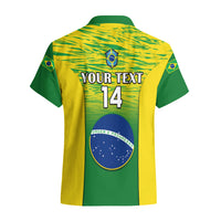 Custom Brazil Football Hawaiian Shirt 2023 World Cup Go Selecao Gradient Style - Wonder Print Shop
