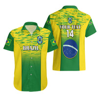 Custom Brazil Football Hawaiian Shirt 2023 World Cup Go Selecao Gradient Style - Wonder Print Shop